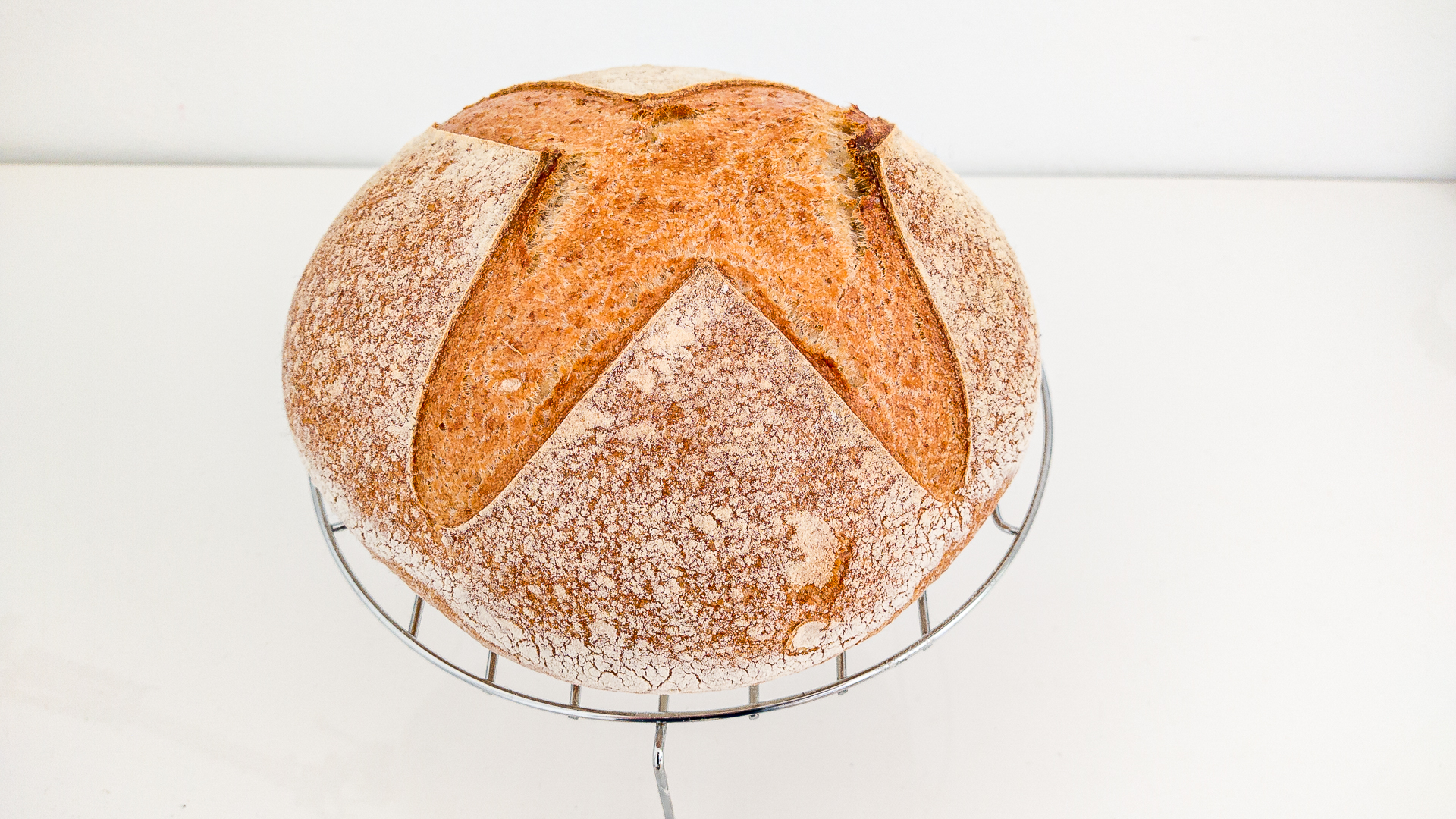 Pan fácil de masa madre